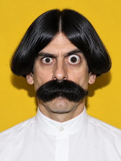 Abdel Mustafá, retrato de personagem gerado por IA