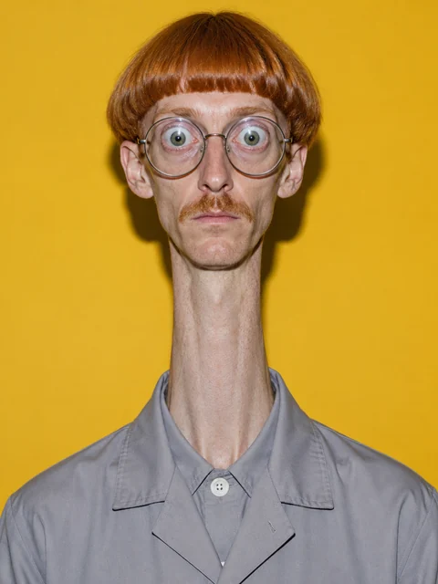 Günther Pescoço, retrato de personagem gerado por IA
